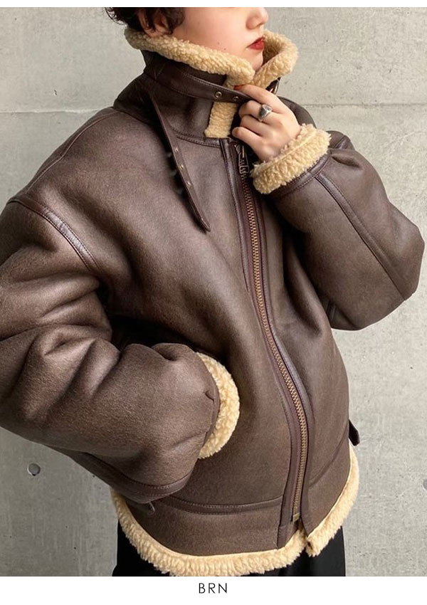 トゥデイフル アウター 19秋冬 B 3 Flight Jacket B 3フライトジャケット レディース アウター フライトジャケット ボア フェイクムートン 防寒 1193 バッグ ワンピースのダブルハート 通販 Yahoo ショッピング