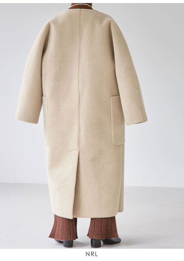 SALE TODAYFUL トゥデイフル Collarless Boa Coat カラーレス ...
