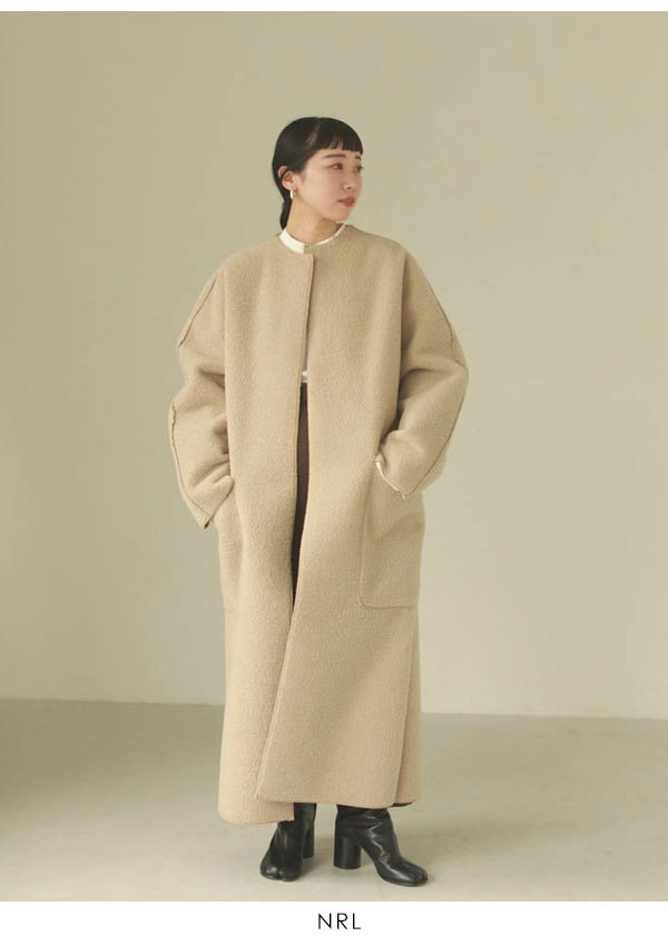 SALE TODAYFUL トゥデイフル Collarless Boa Coat カラーレス ...