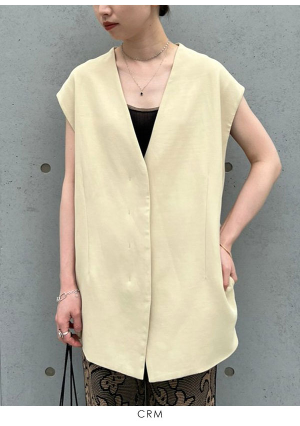 定価の88％ＯＦＦ TODAYFUL Collarless Twill Vest ベスト