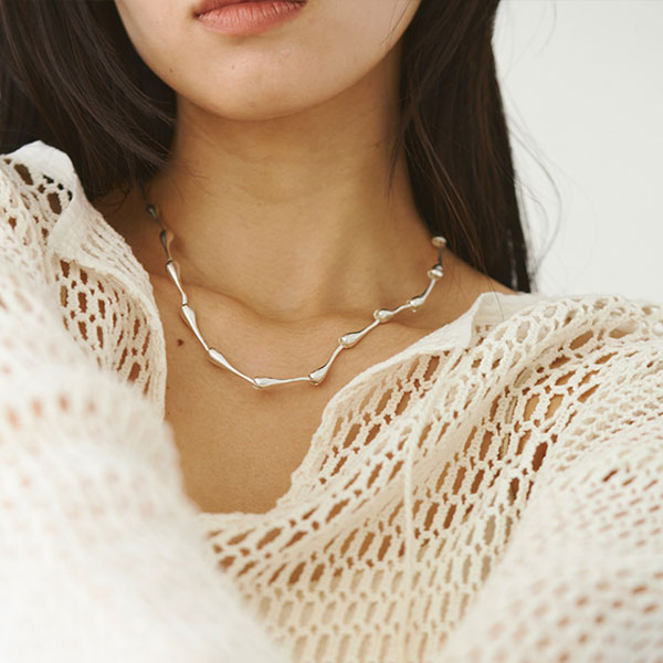 TODAYFUL 2023prefall トゥデイフル Bone Chain Choker (Silver925