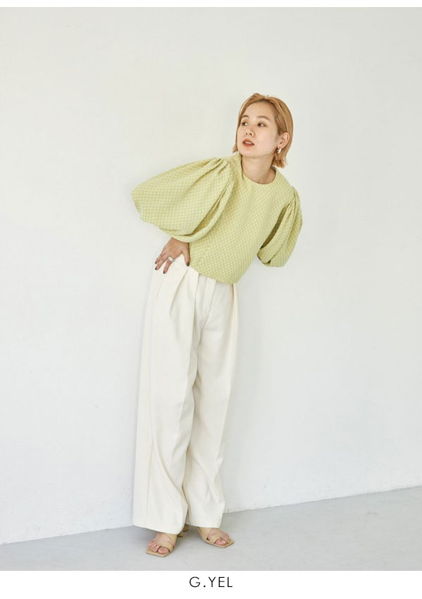 SALE TODAYFULトゥデイフル Komon Puff Blouse コモンパフブラウス