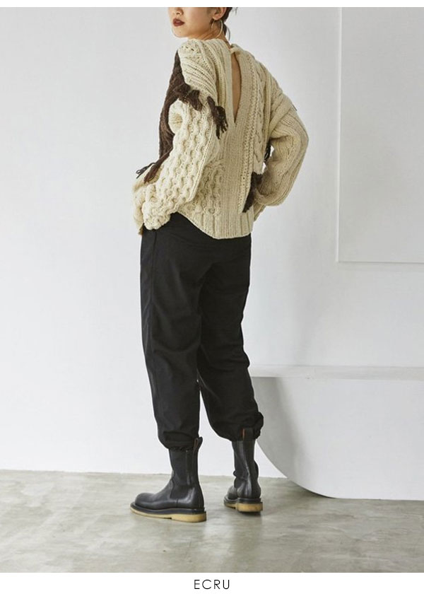 TODAYFUL 2022prefall受注会 トゥデイフル Patchwork Hand Knit パッチワークハンドニット レディース トップス  ニット 長袖 ペルー フリンジ クルーネック :12220508:select shop DOUBLE HEART - 通販 -  Yahoo!ショッピング