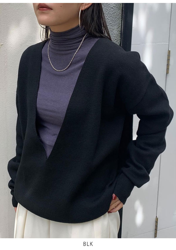 TODAYFUL 2023prefall トゥデイフル Milanorib Layered Knit ミラノリブレイヤードニット レディース トップス  セーター 長袖 Vネック タンクトップ