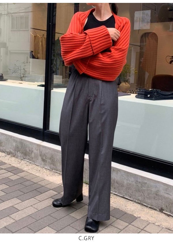 SALE TODAYFUL 2023prefall トゥデイフル Smooth Tuck Trousers 