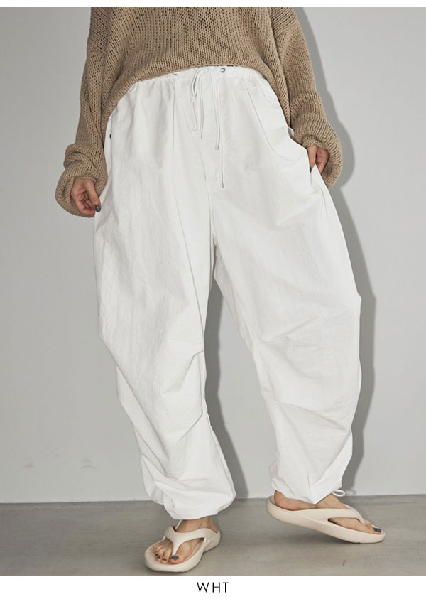 TODAYFUL 2023spring.summer トゥデイフル Boyfriend Nylon Pants ボーイフレンドナイロンパンツ ボトムス  ロング丈 12310702