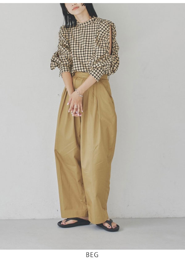 SALE TODAYFUL 2023spring.summer トゥデイフル Tuck Tapered Trousers