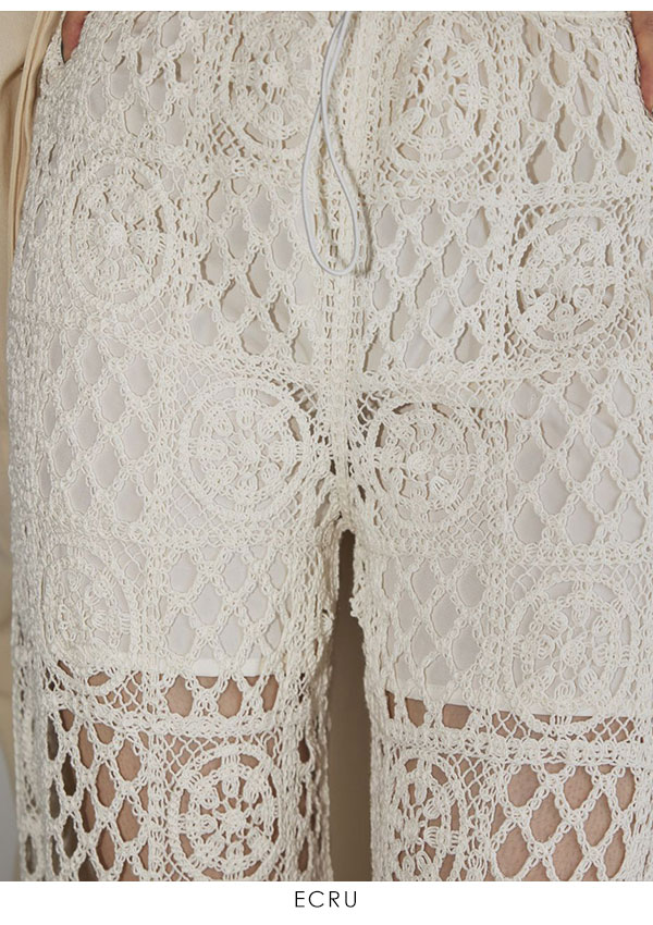 SALE TODAYFUL 2023spring.summer トゥデイフル Crochet Lace Pants