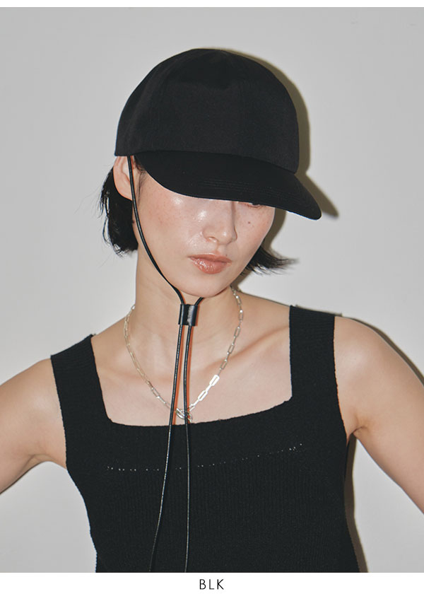 TODAYFUL 2023prefall トゥデイフル Leather Cord Cap