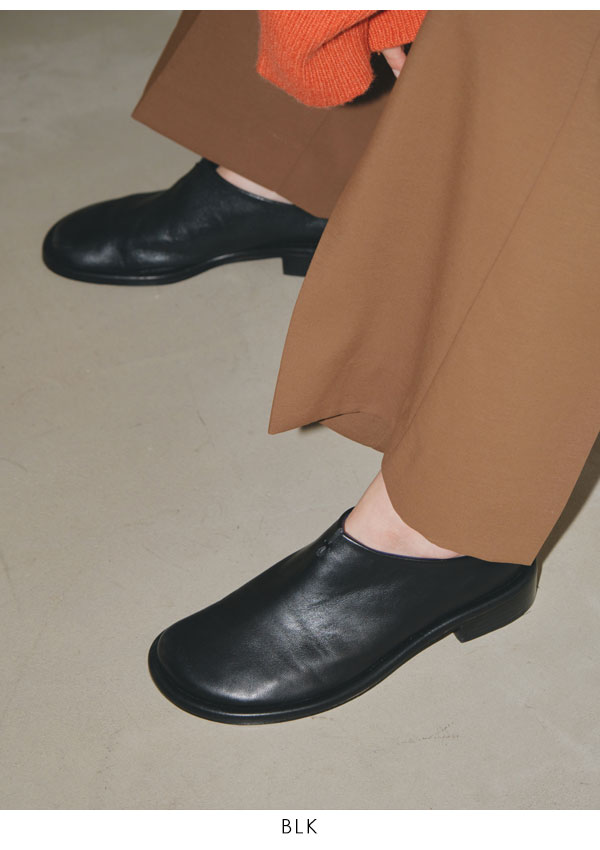 TODAYFUL 2023prefall トゥデイフル Slide Leather Shoes