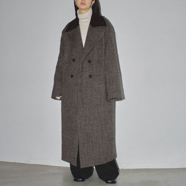 TODAYFUL 2023winter トゥデイフル Doublecollar Tweed Coat ダブル