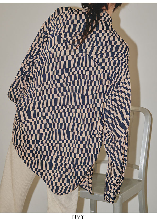 SALE TODAYFUL 2023prefall トゥデイフル Geometric Over Shirts ジオ