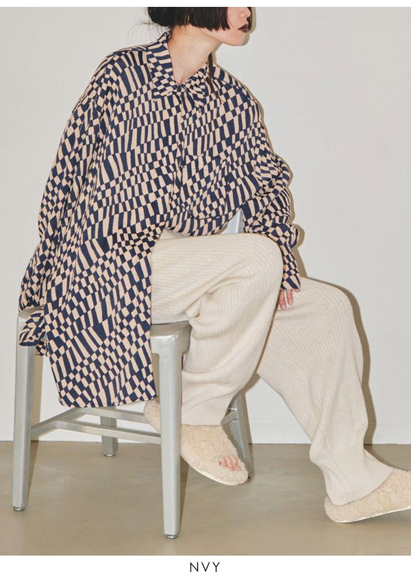 SALE TODAYFUL 2023prefall トゥデイフル Geometric Over Shirts ジオ