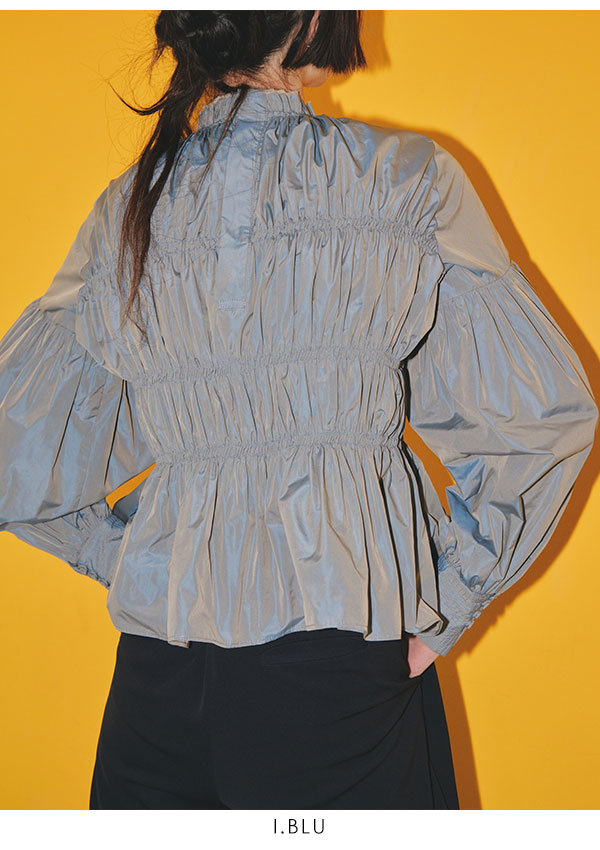 TODAYFUL 2023prefall トゥデイフル Chambray Shirring Blouse