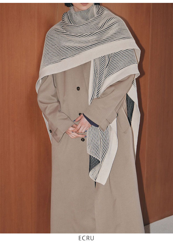 SALE TODAYFUL 2023prefall トゥデイフル Bicolor Turtle Knit Cape