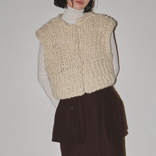 TODAYFUL 2023winter トゥデイフル Chunky Hand Knitvest チャンキー 