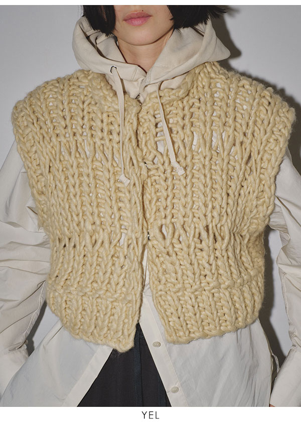 TODAYFUL 2023winter トゥデイフル Chunky Hand Knitvest チャンキー