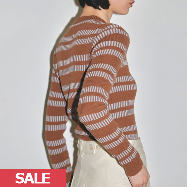 SALE TODAYFUL 2023prefall トゥデイフル トップス Border Crewneck Tops ボーダークルーネックトップス  ミドル丈 12320607