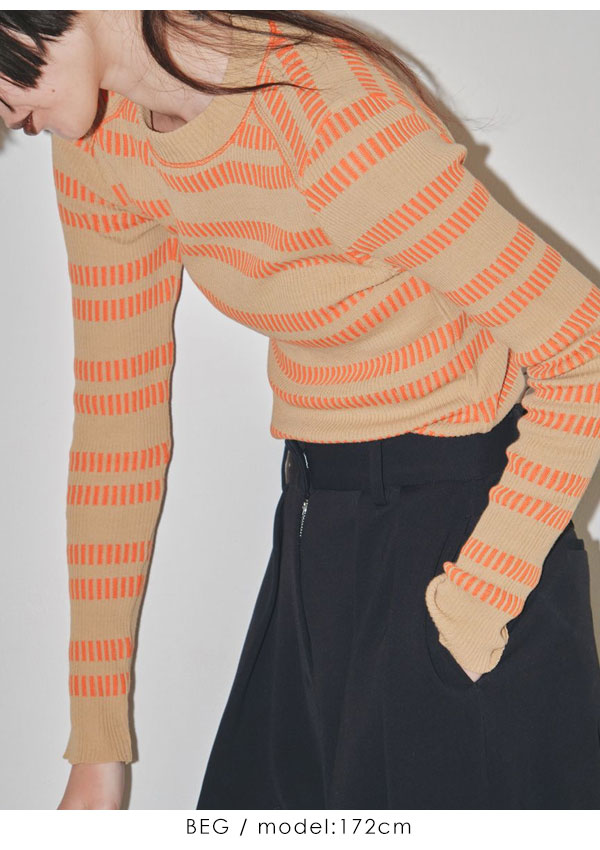 SALE TODAYFUL 2023prefall トゥデイフル トップス Border Crewneck