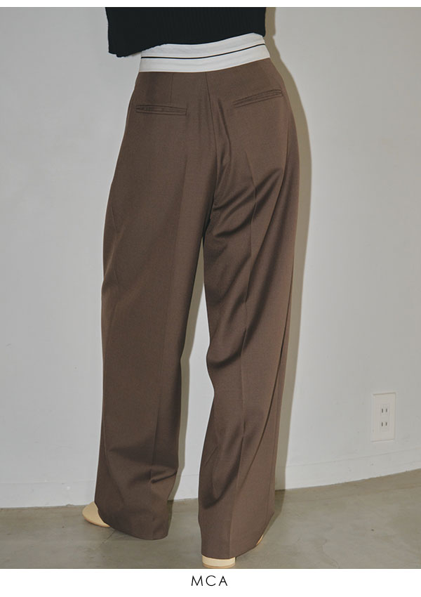 TODAYFUL 2023prefall トゥデイフル Front Slanting Trousers フロント