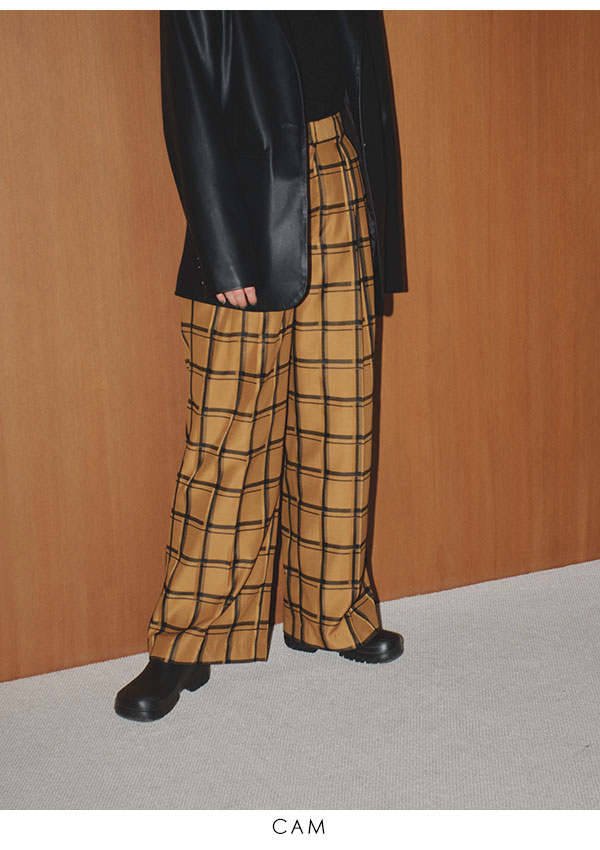 SALE TODAYFUL 2023winter トゥデイフル Check Piping Pants チェック