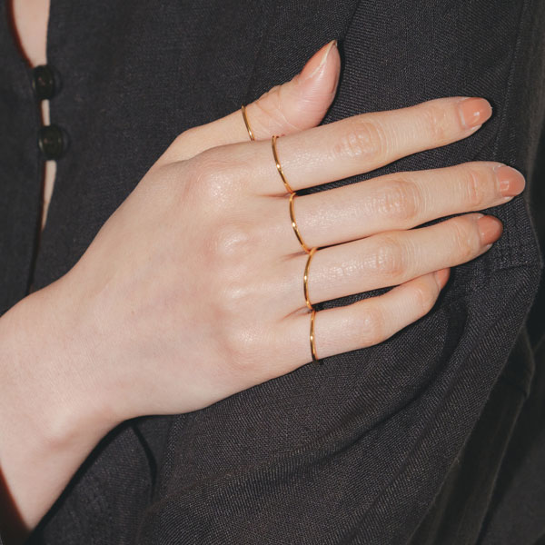 TODAYFUL 2023prefall トゥデイフル Thin Ring 5 Set (Silver925