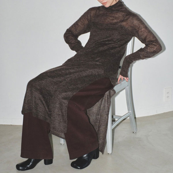 TODAYFUL 2023winter トゥデイフル Sheer Mohair Knitdress シアー 