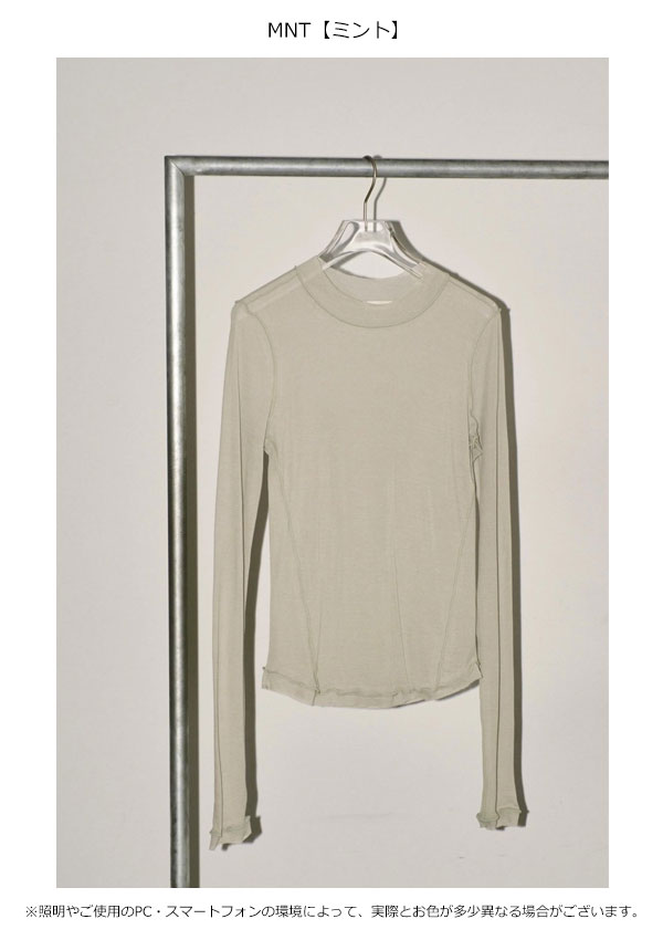 TODAYFUL 2024springsummer トゥデイフル トップス Sheer Crewneck 