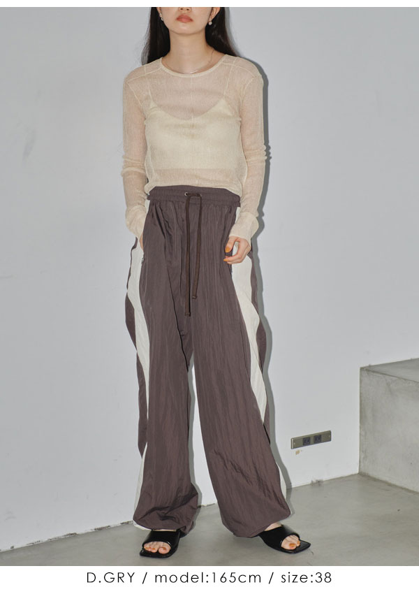 TODAYFUL 2024springsummer トゥデイフル ボトムス Nylon Line Pants 4