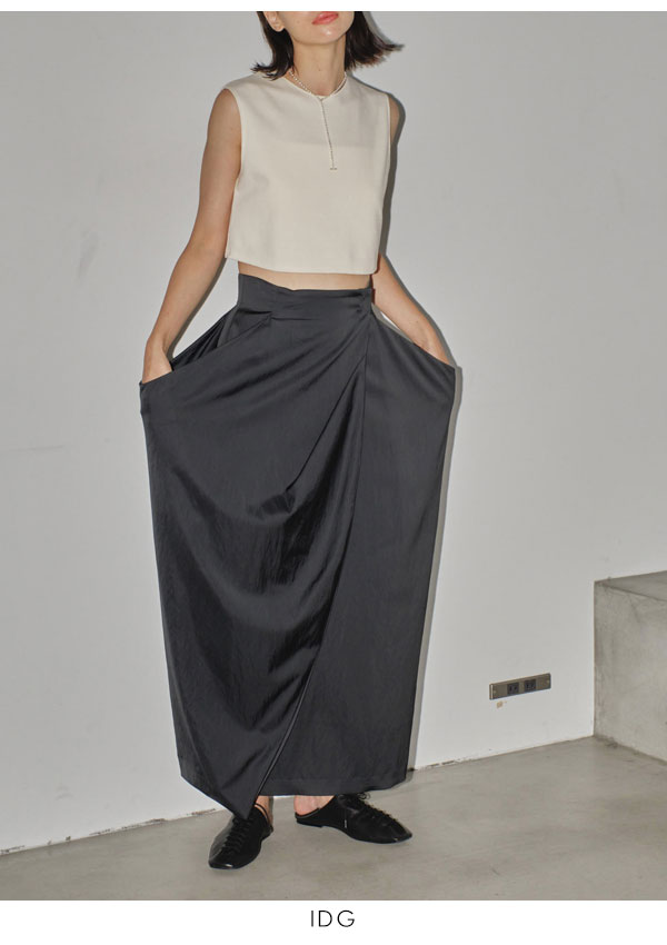 TODAYFUL トゥデイフル 5月中旬〜6月上旬予約 Satin Drape Skirt