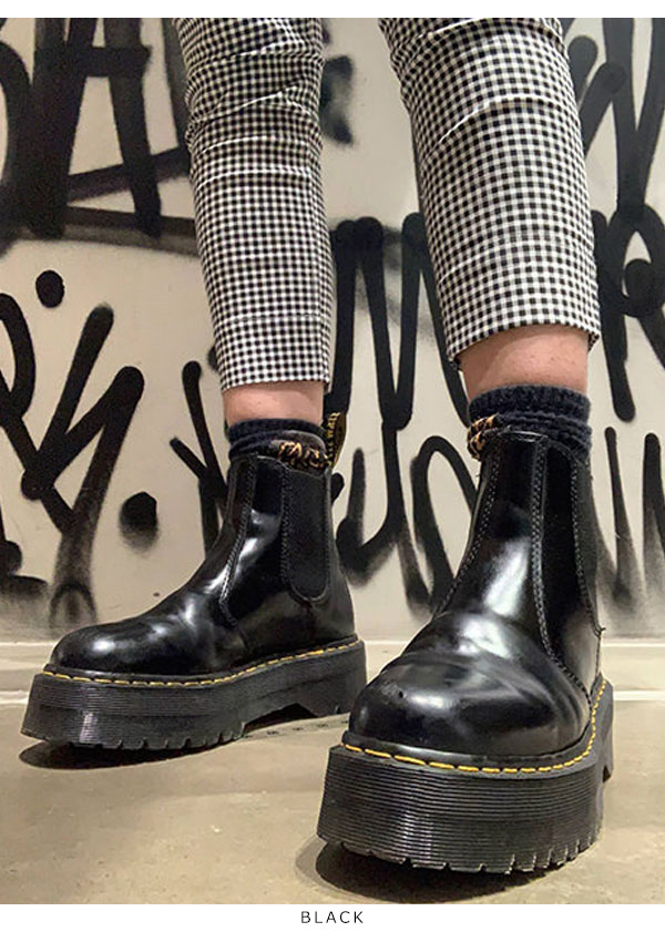 大人気定番商品 ドクターマーチン Dr.Martens 2976 QUADチェルシーブーツ 厚底 - ブーツ - www.indiashopps.com