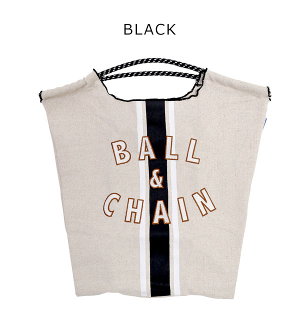 【即納】 Ball＆Chain ボールアンドチェーン LINE Mサイズ レディース バッグ BLUE LABEL ショッピングバッグ エコバッグ リネン  麻 ショルダー 刺繍 : 301019 : select shop DOUBLE HEART - 通販 - Yahoo!ショッピング