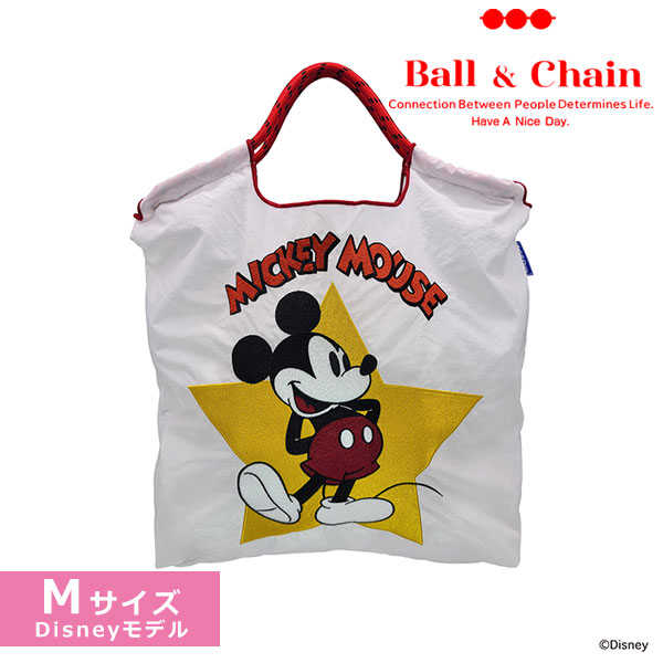 Ball＆Chain ボールアンドチェーン Ball&Chain / Disneyモデル Mサイズ ショッピングバッグ エコ トート ショルダー  プレゼント ギフト A4 324002