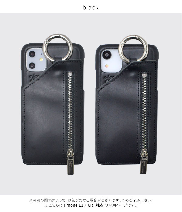 【iPhone11/XR対応】エジュー ajew ajew cadenas leather zipphone case iphone11  iphoneXR ケース iphoneケース 本革 牛革 リアルレザー レザー