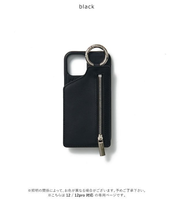 iPhone12proMax対応】エジュー ajew cadenas leather zipphone case 