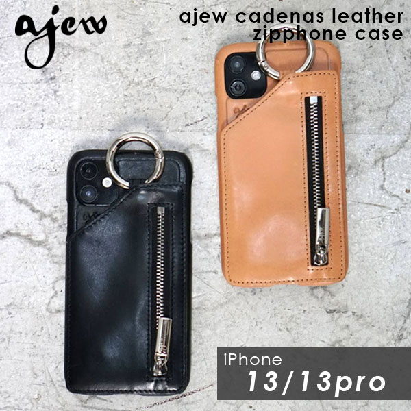 iPhone13シリーズ対応】エジュー ajew ajew cadenas leather zipphone