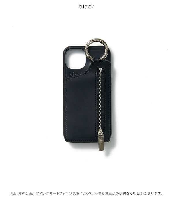 iPhone14シリーズ対応】エジュー ajew cadenas leather zipphone case 