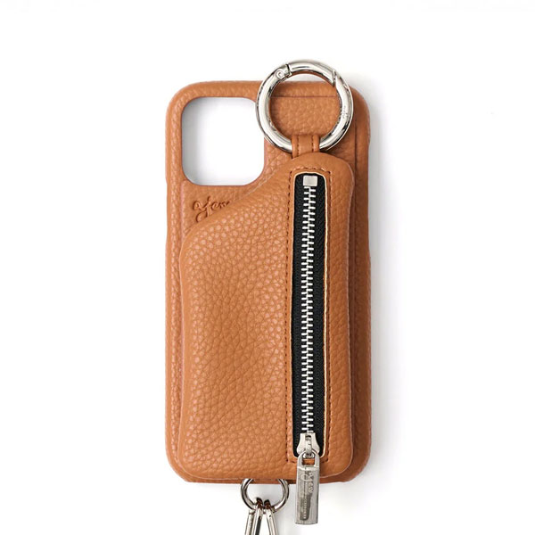 iPhone13promax対応】 エジュー ajew cadenas zipphone case shoulder 