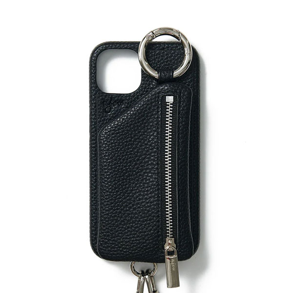 【iPhone12/12pro対応】エジュー ajew cadenas zipphone case shoulder 一部6月中旬〜8月上旬予約 iPhone12 12pro iPhone ケース カバー ショルダーストラップ｜doubleheart｜02