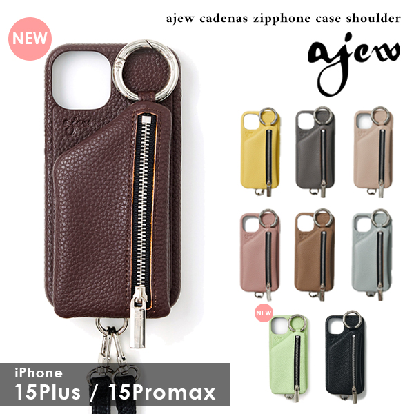 iPhone15Plus/ProMax対応】エジュー ajew cadenas zipphone case 