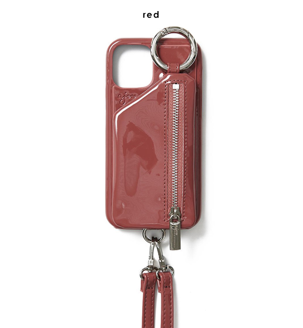 エジュー ajew patent case shoulder iPhone14 iPhone13 iPhone12 