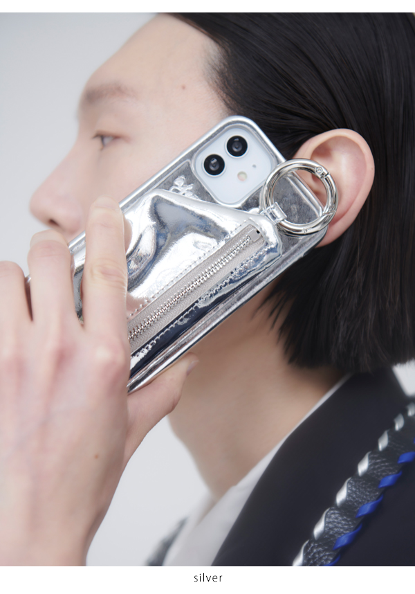 エジュー ajew HOLIDAY glow cadenas zipphone case shoulder 