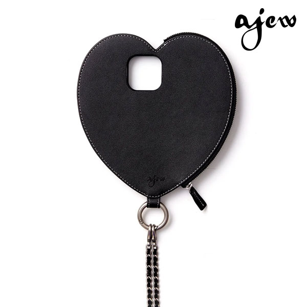 ajew☆iPhone 16 Pro Max ブラック PVCハートケース PVC heart planet case | iPhone16ProMax / black - ajew（エジュー