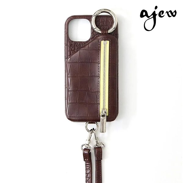 ajew（エジュー） 【iPhone対応】 ajew cadenas croco zipphone case