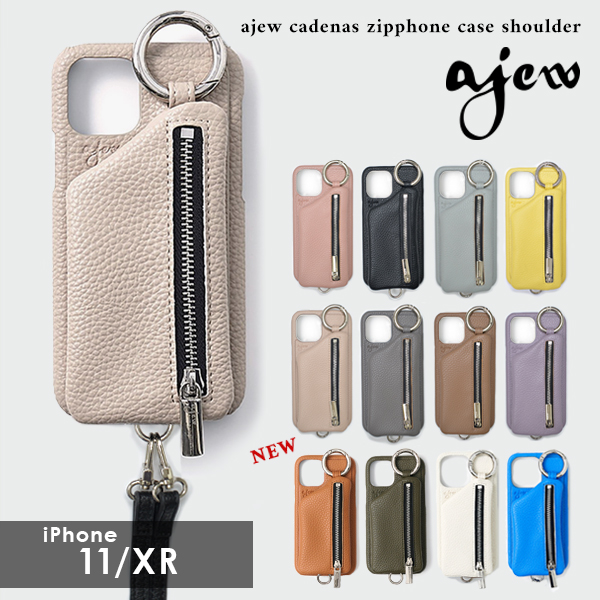 iPhone11/XR対応】 エジュー ajew cadenas zipphone case shoulder 