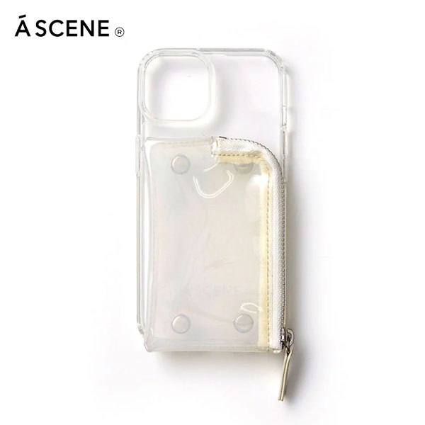 【iPhone対応】 エーシーン a scene B&C PVC clear case iPhone17 16 15 14pro クリア ケース 紐 ストラップ ギフト エジュー ajew as02-035の画像