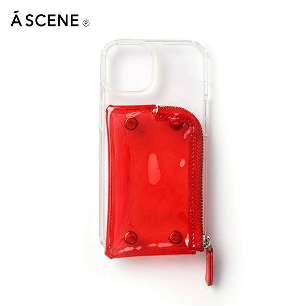 【iPhone対応】 エーシーン a scene B&C PVC clear case iPhone17 16 15 14pro クリア ケース 紐 ストラップ ギフト エジュー ajew as02-035の画像