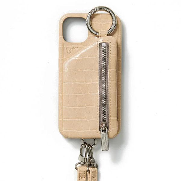 【promax/plus対応】エジュー ajew cadenas croco zipphone case shoulder iPhoneケース スマホケース ac2022001max｜doubleheart｜03