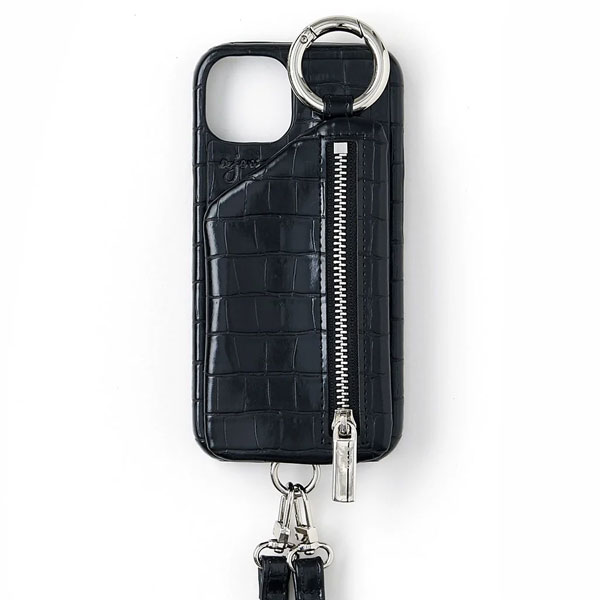 【iPhone対応】エジュー ajew cadenas croco zipphone case shoulder iPhone15 iPhone14 ac2022001 父の日｜doubleheart｜06