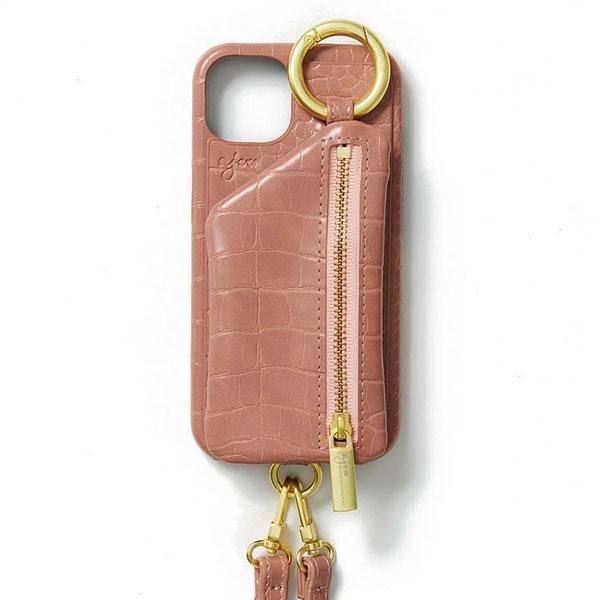 【iPhone対応】エジュー ajew cadenas croco zipphone case shoulder iPhone15 iPhone14 ac2022001｜doubleheart｜02